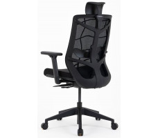 Кресло CHAIR MEISTER Nature II Black Slider (с подголовником) черный/каркас черный