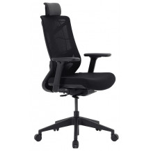 Кресло CHAIR MEISTER Nature II Black Slider (с подголовником) черный/каркас черный Кресло CHAIR MEISTER Nature II Black Slider (с подголовником) черный/каркас черный