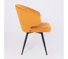 Стул поворотный Rob-R1 d16 ochre lux/черный