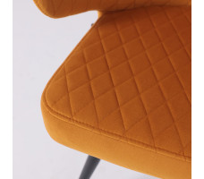 Стул поворотный Rob-R1 d16 ochre lux/черный