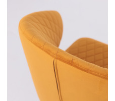 Стул поворотный Rob-R1 d16 ochre lux/черный