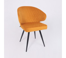 Стул поворотный Rob-R1 d16 ochre lux/черный
