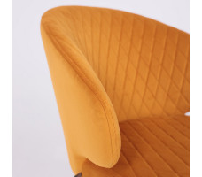 Стул поворотный Rob-R1 d16 ochre lux/черный