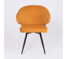 Стул поворотный Rob-R1 d16 ochre lux/черный