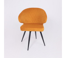 Стул поворотный Rob-R1 d16 ochre lux/черный
