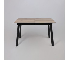 Стол AV 1209 HPL+МДФ 1200 (1600)*800 дуб делано натуральный/черный