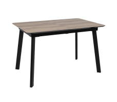 Стол AV 1209 HPL+МДФ 1200 (1600)*800 дуб делано натуральный/черный