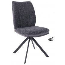 Стул поворотный SMART-R 360 g25 ANTRACITE шенилл LUX - d10 HEMATITE LUX/черный