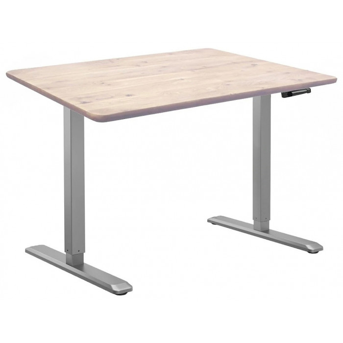 Стол с регулируемой высотой Manual DESKFIT DF100 GREY 120*60*2,7 см (натуральное дерево)