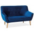 Диван SIGNAL NORDIC 2 Velvet Bluvel 86 темно-синий/бук
