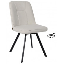 Стул поворотный IBIS-360 b02 молочный/черный