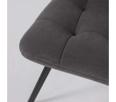 Стул Rommy b28 antracite lux/черный