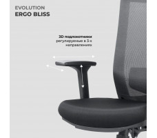 Кресло Evolution ERGO BLISS Black черный