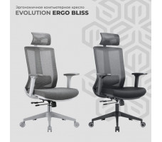Кресло Evolution ERGO BLISS Black черный