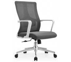 Кресло SitUp CUBE White chrome (сетка Grey/Grey)