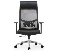 Кресло SitUp AURA LUX BLACK chrome (сетка Black/Black)