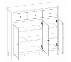 Тумба Ewa KOM3D3S 134.5*37*133 белый