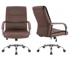 Кресло SitUp BRYAN chrome (экокожа Dark Brown)