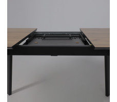 Стол AV 1209 HPL+МДФ 1200 (1600)*800 дуб вотан/черный
