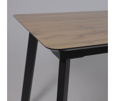 Стол AV 1209 HPL+МДФ 1200 (1600)*800 дуб вотан/черный
