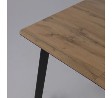 Стол AV 1209 HPL+МДФ 1200 (1600)*800 дуб вотан/черный