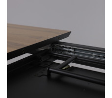 Стол AV 1209 HPL+МДФ 1200 (1600)*800 дуб вотан/черный