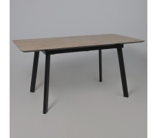 Стол AV 1209 HPL+МДФ 1200 (1600)*800 дуб вотан/черный