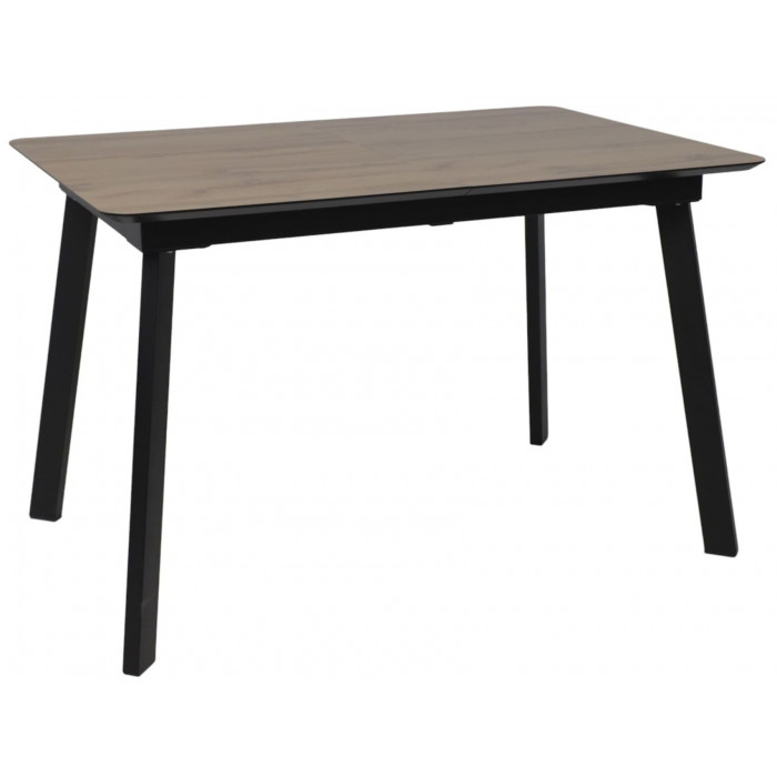 Стол AV 1209 HPL+МДФ 1200 (1600)*800 дуб вотан/черный
