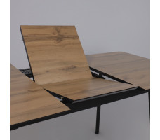 Стол AV 1209 HPL+МДФ 1200 (1600)*800 дуб вотан/черный