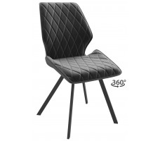 Стул поворотный Rafael-R d10 hematite lux/черный