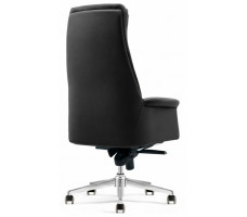 Кресло SPARX Loren NL Chrome / Black натуральная кожа/черный