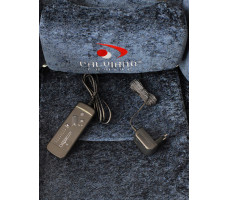 Вибромассажное кресло Calviano Amarone Blue plush ткань синий