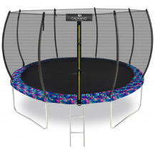 Батут с защитной сеткой Calviano 374 см - 12ft OUTSIDE master smile (смайлы) Батут с защитной сеткой Calviano 374 см - 12ft OUTSIDE master smile (смайлы)