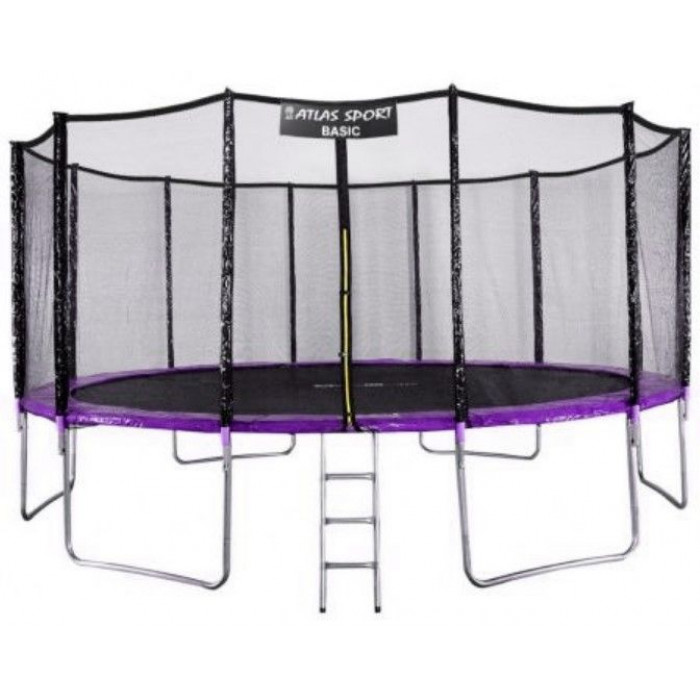Батут Atlas Sport 490 см (16ft) Basic фиолетовый