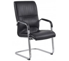 Стул SitUp BRYAN (Брайан) CF chrome (экокожа черная)