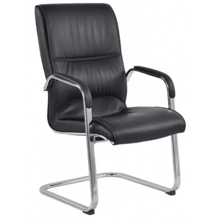 Стул SitUp BRYAN (Брайан) CF chrome (экокожа черная)
