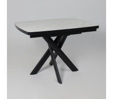 Стол раздвижной LEONEL-110 110(145)*80 кварцит-HPL/черный