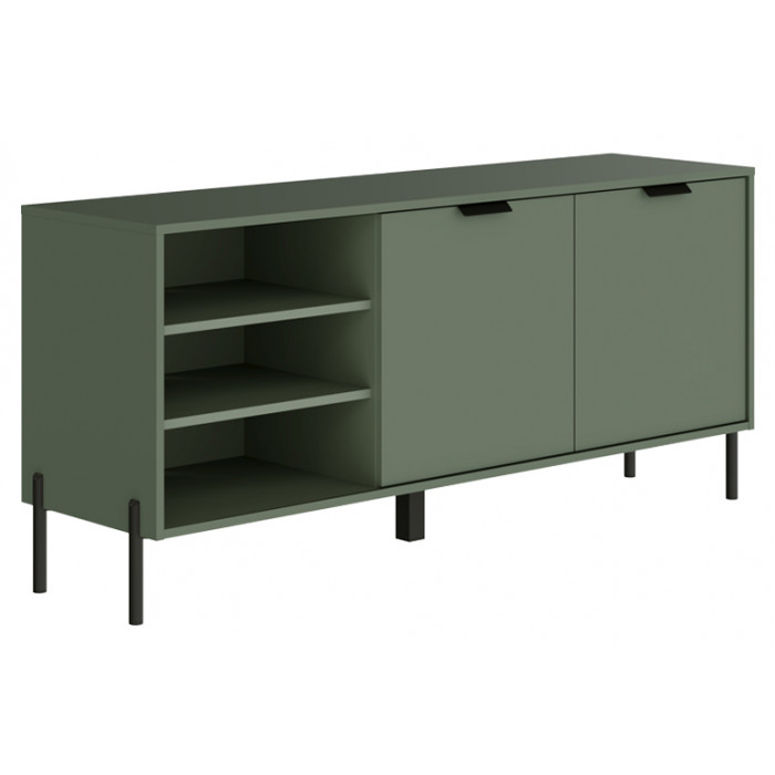Тумба Paloma RTV2D 154*41*68 дымчатый зеленый