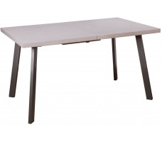 Стол Hagen 120 (120-160)*80 бетон светлый/черный