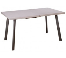 Стол Hagen 120 (120-160)*80 бетон светлый/черный
