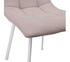 Стул AksHome VERMONT (Вермонт) бежевый UF860-6B/белый