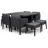 Комплект мебели Columbia dining set - 9 графит