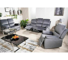 Диван раскладной SIGNAL SPENCER 3 Velvet Bluvel 14 серый