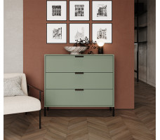 Комод Paloma KOM3S 104,5*41*91,5 дымчатый зеленый