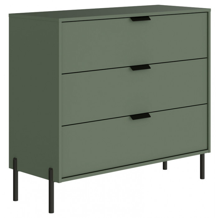 Комод Paloma KOM3S 104,5*41*91,5 дымчатый зеленый