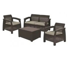 Набор садовой мебели Corfu Set (Корфу Сэт) коричневый