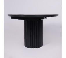 Стол Askar Round SLIDE-116 BAYONA GREY PREMIUM CER/Черный