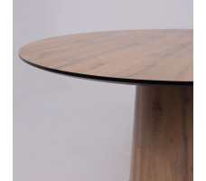 Стол AV 1317 HPL+МДФ 1200*1200 Дуб Вотан/черный