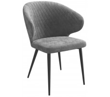 Стул ROB b22 grey lux/черный