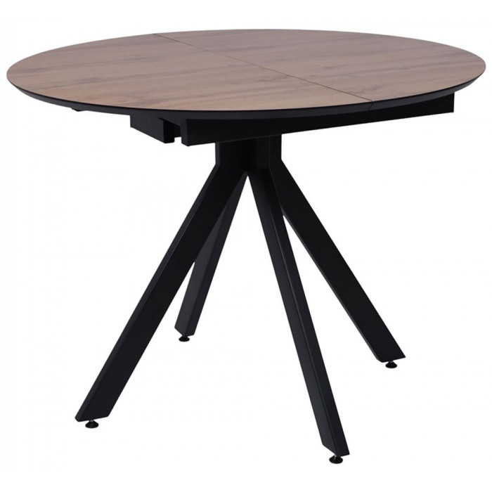 Стол AV 1107 HPL+МДФ 1000(1350)*750 дуб вотан/черный